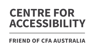 Logo - Centre For Accessibility - Friend of CFA Australia